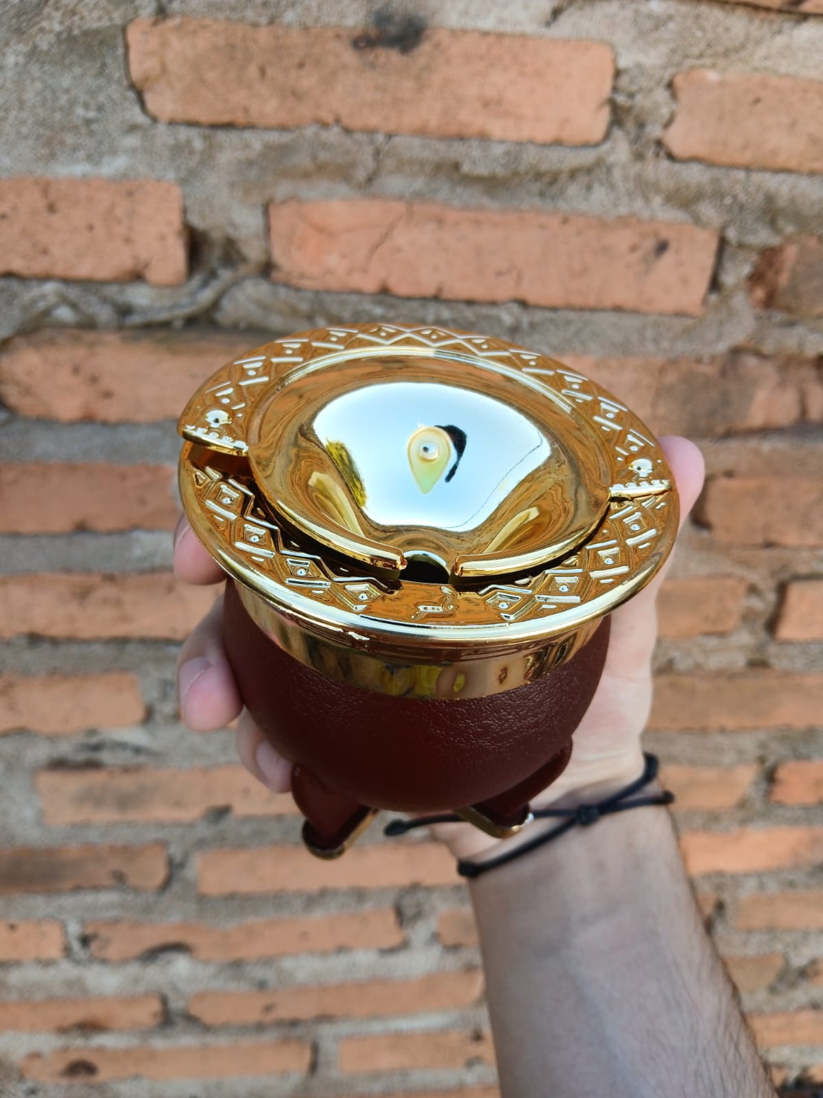 Mate Imperial Antivuelco Con Tapa y Base Labrada | SHELBY'S
