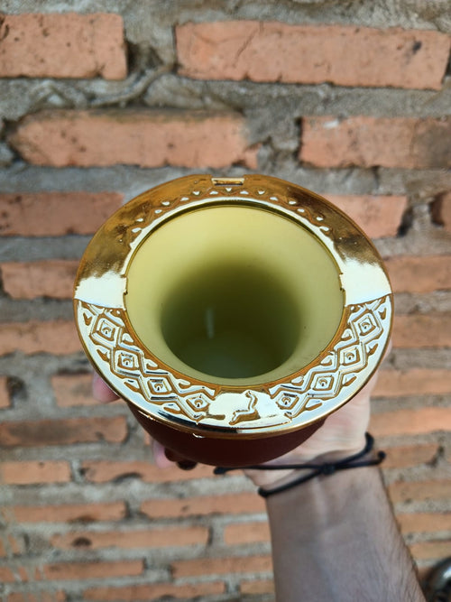 Mate Imperial Antivuelco Con Tapa y Base Labrada | SHELBY'S