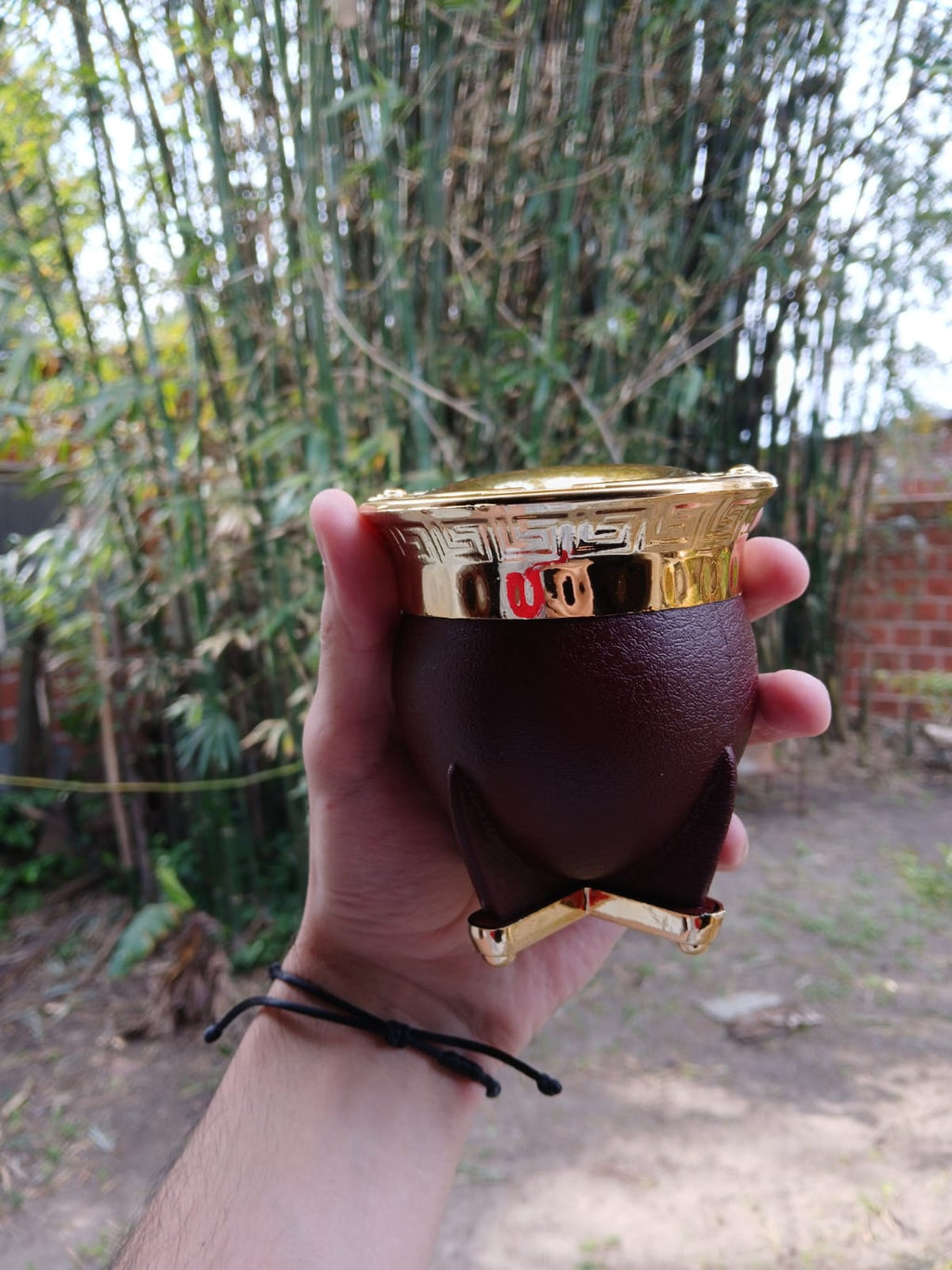 Mate Imperial Antivuelco Con Tapa y Base Labrada | SHELBY'S