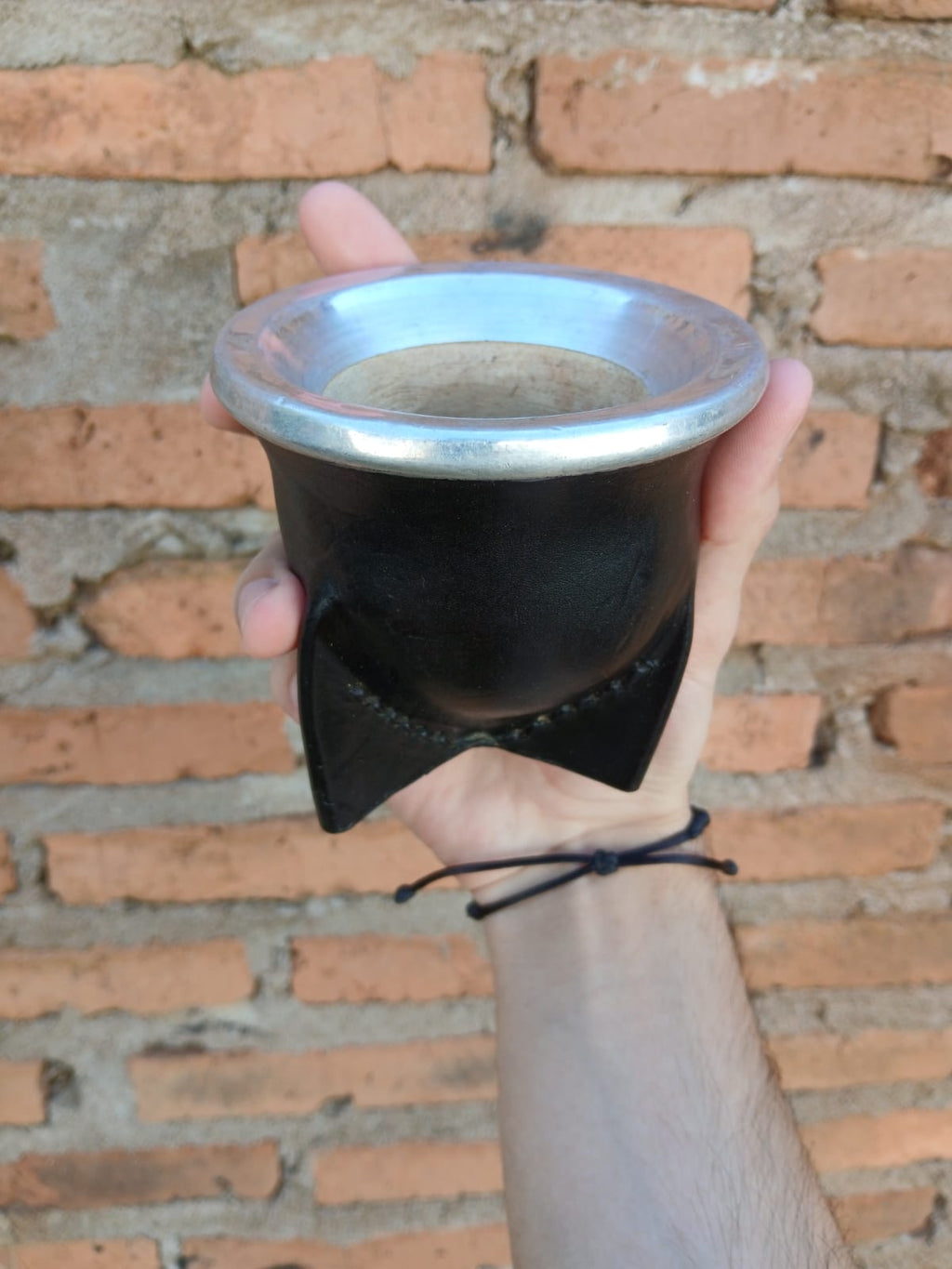 Mate Camionero de Algarrobo - Virola Acero Inoxidable | SHELBY'S
