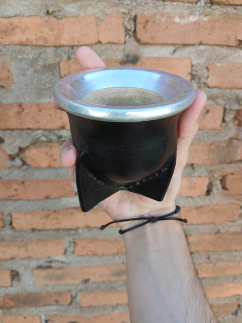 Mate Camionero de Algarrobo - Virola Acero Inoxidable | SHELBY'S