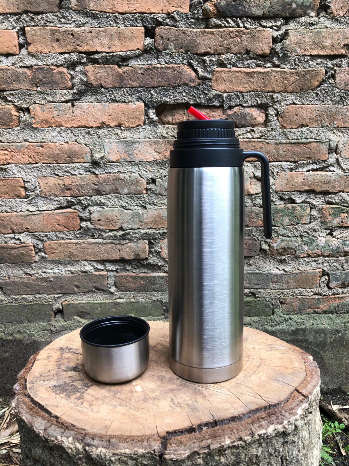 Termo de Acero Inoxidable 1L Pico Cebador + Taza | SHELBY'S